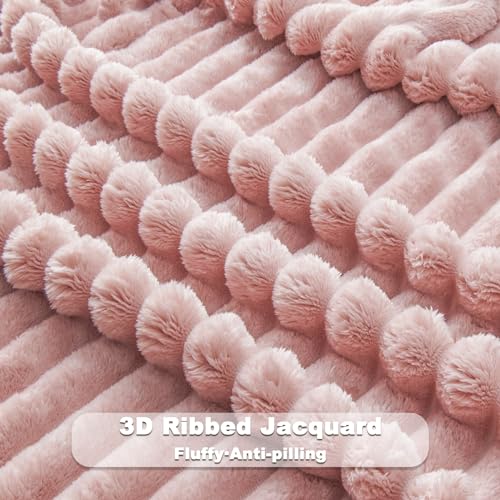 Super Soft Throw Blanket Pink Premium