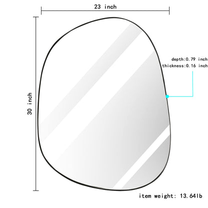 Asymmetrischer Wandspiegel zur Dekoration 23"*30"