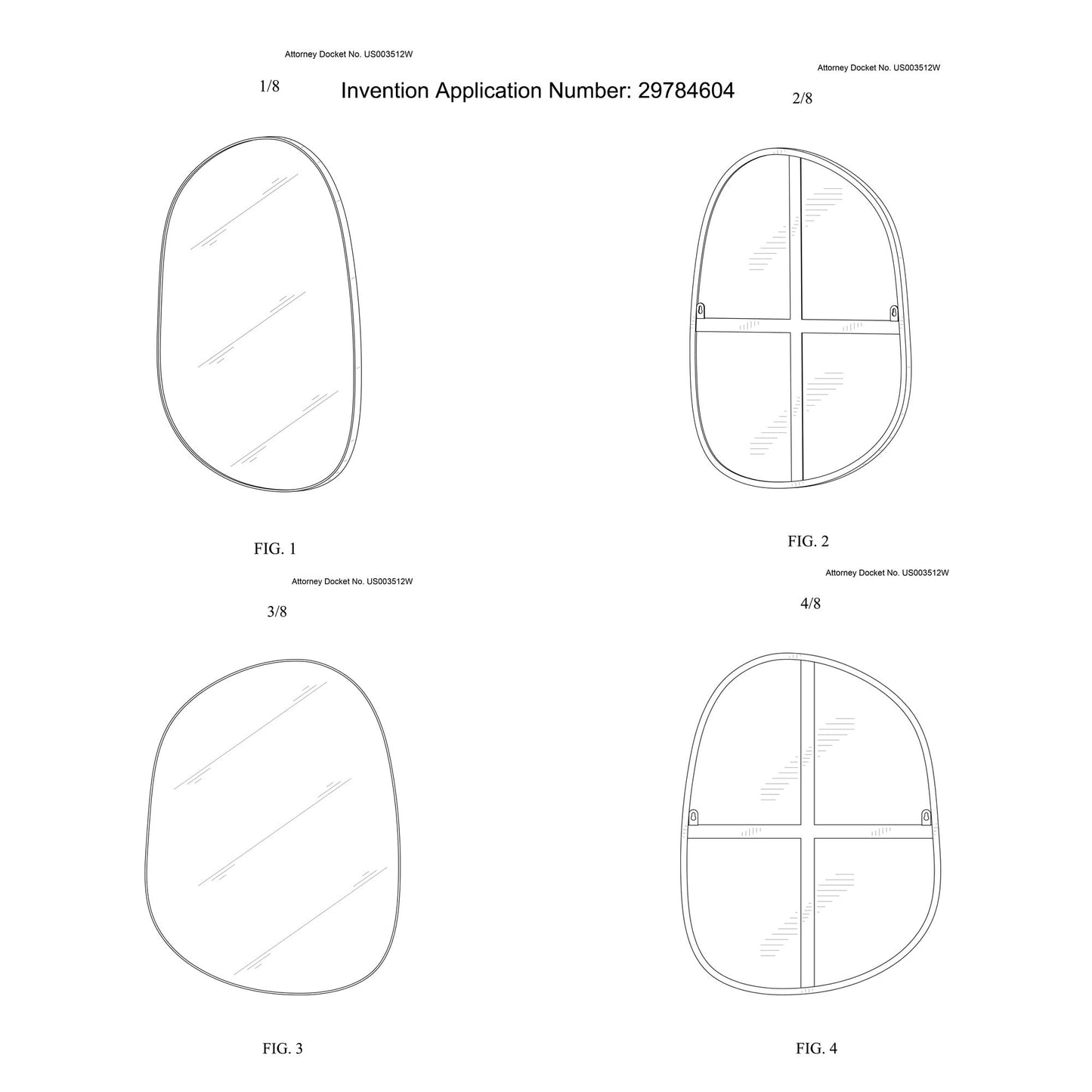 Asymmetrical Wall Mirror for Decor 23"*30"