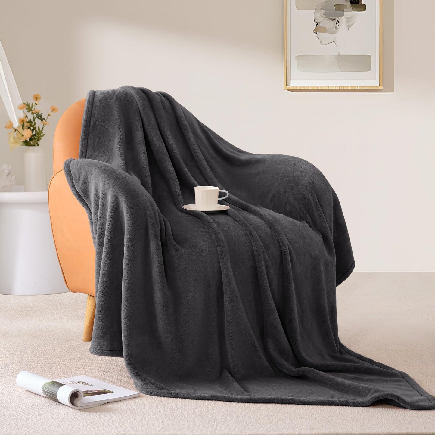 Fleece-Überwurfdecke für Sofa oder Bett