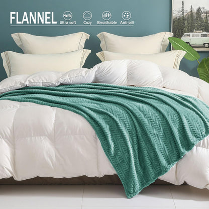 Celadon Fleece Throw Blanket