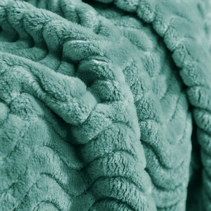 Celadon Fleece Throw Blanket