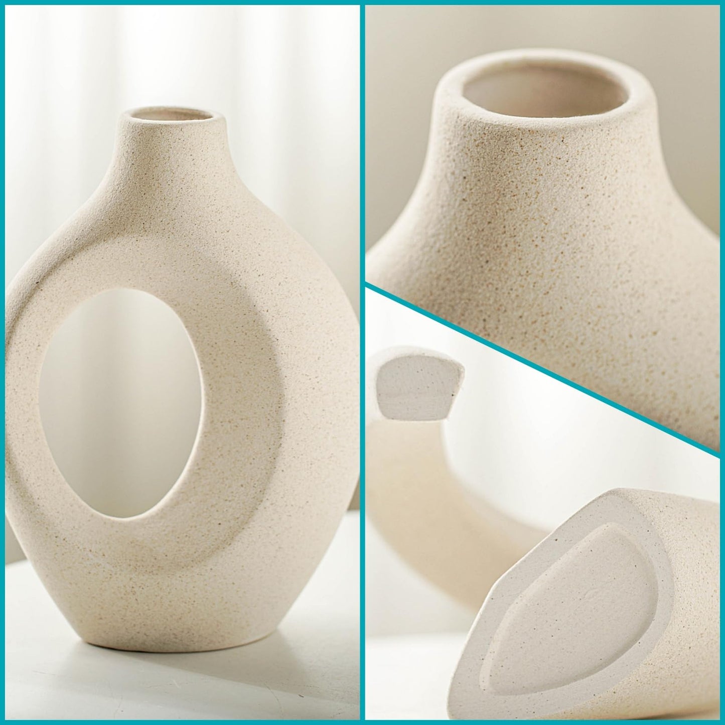 Snuggle Hollow Keramikvase 2er-Set