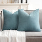 Pack of 2 Blue Gray Decorative Pillow