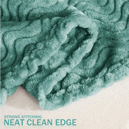 Celadon Fleece Throw Blanket