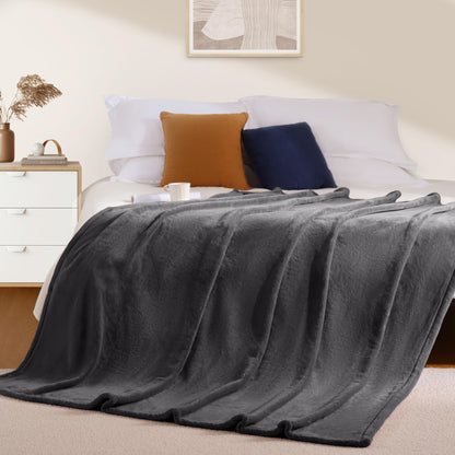 Fleece Throw Blanket for Sofa or Bed