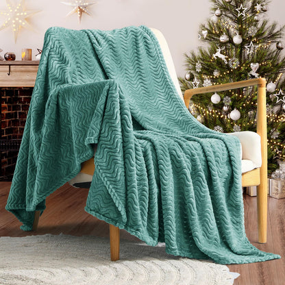 Celadon Fleece Throw Blanket