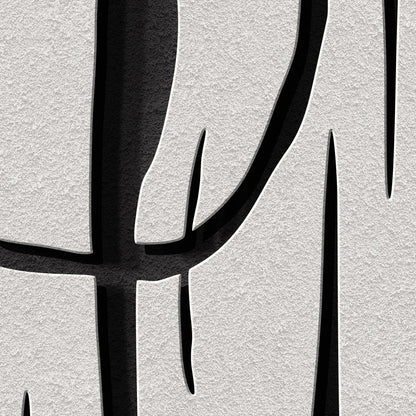 Black and White Abstract Wall Art